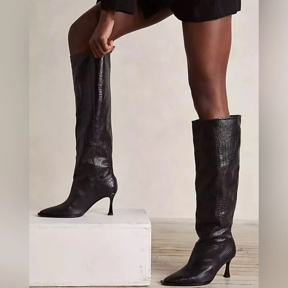 FREE PEOPLE 
Friday Fever Heel Boots
SIZE: 37 
Excellent condition - Picture 2 of 7